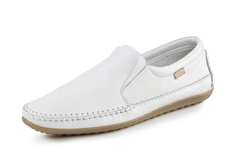 GINO GALANTE, leichte Herren-Slipper, mit Gummizug, Weiss, Größe 45 von GINO GALANTE