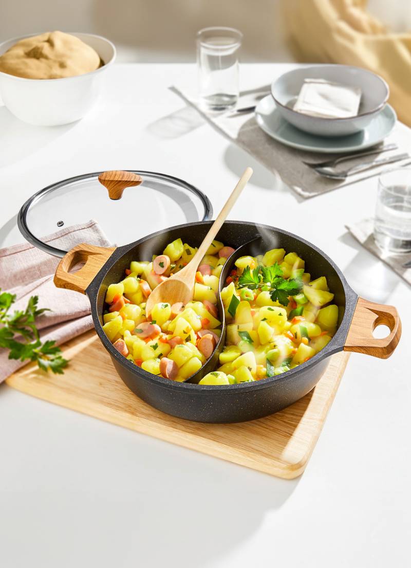 Multi-Pfanne mit Glasdeckel, Schwarz Multi-Pfanne mit Glasdeckel, Schwarz von BADER