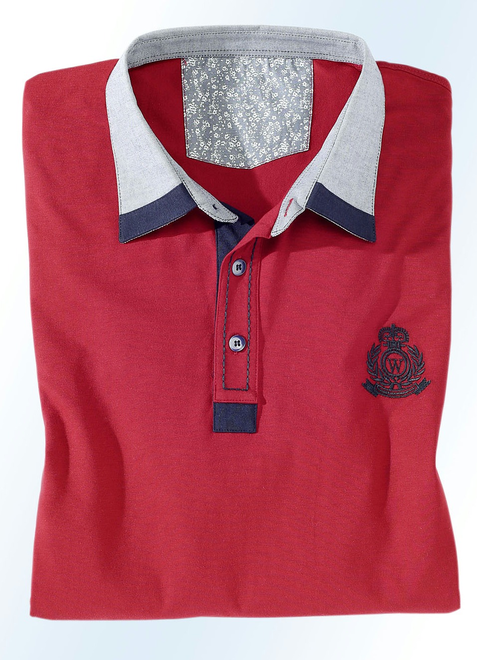 Poloshirt in 3 Farben, Rot, Größe 52 von BADER