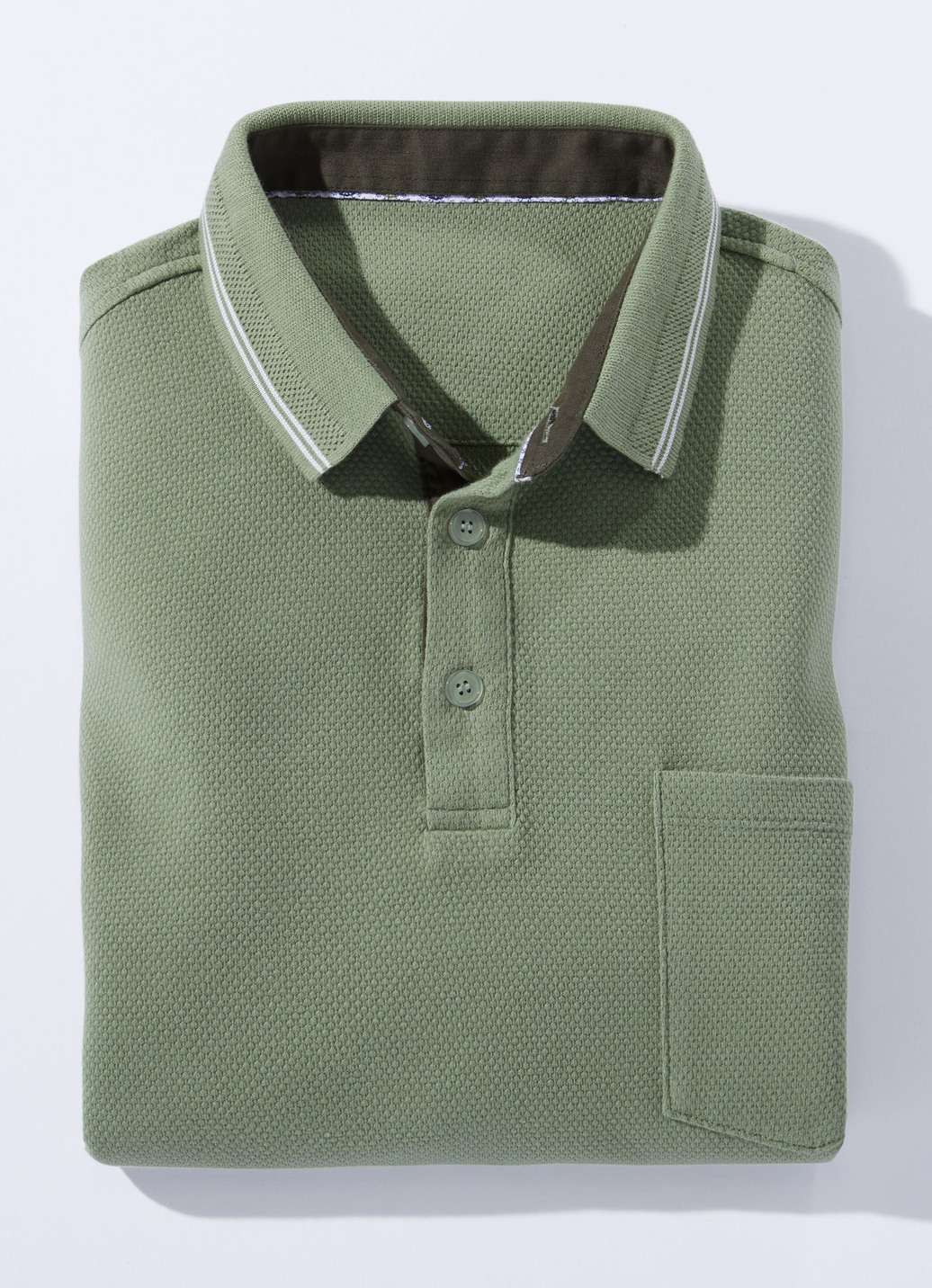 Poloshirt in 4 Farben, Lindgrün, Größe 60 von BADER