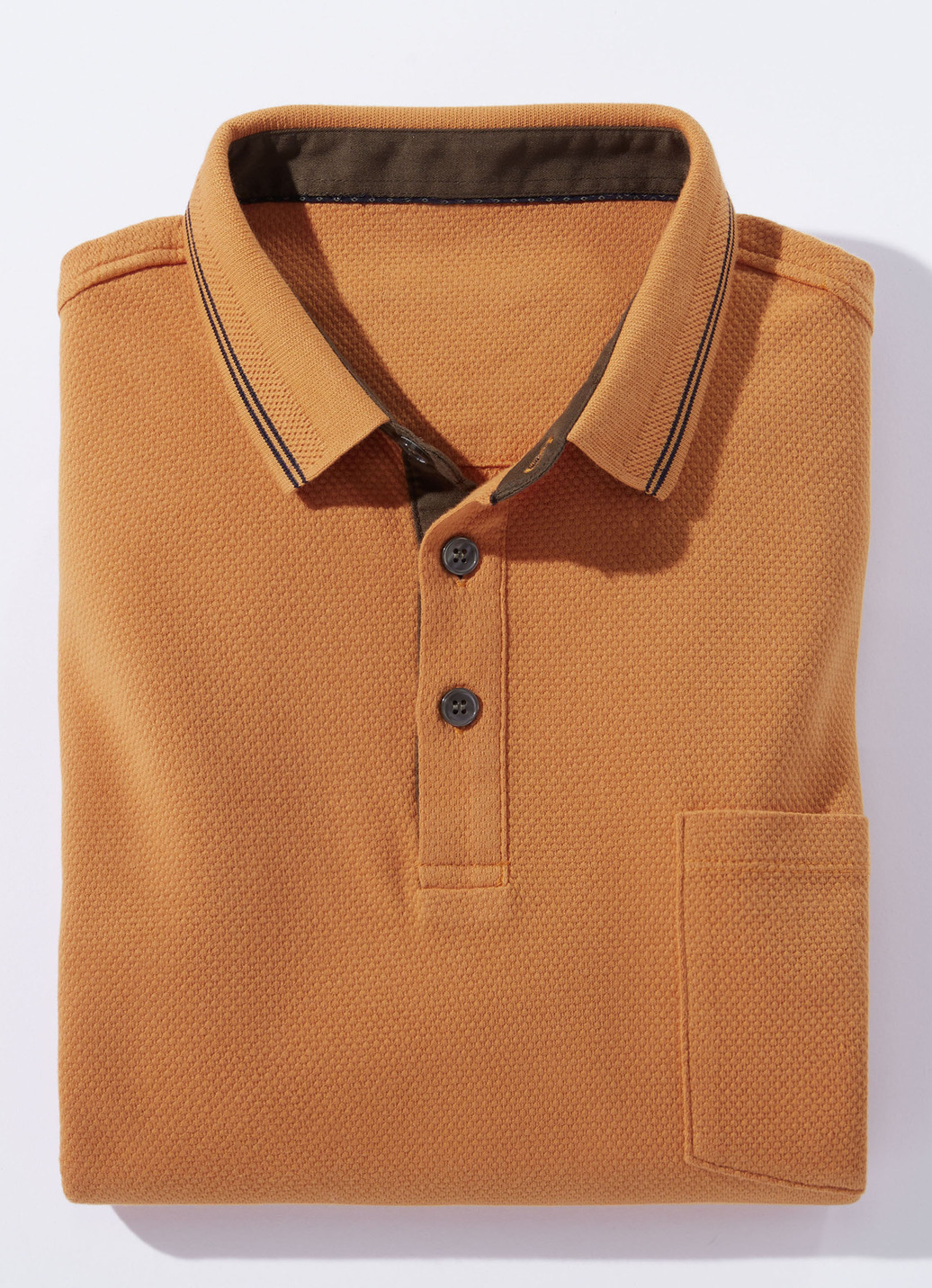 Poloshirt in 4 Farben, Orange, Größe 50 von BADER