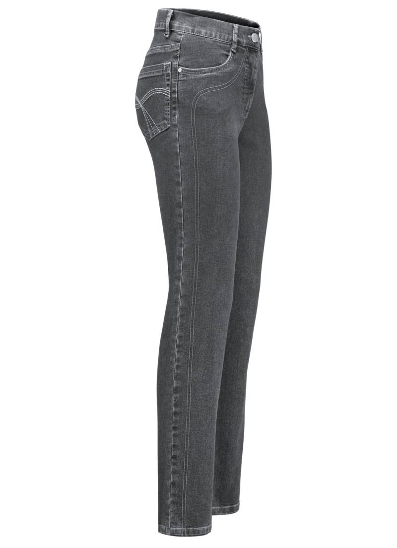 Power-Stretch-Jeans, Anthrazit, Größe 38 von BADER