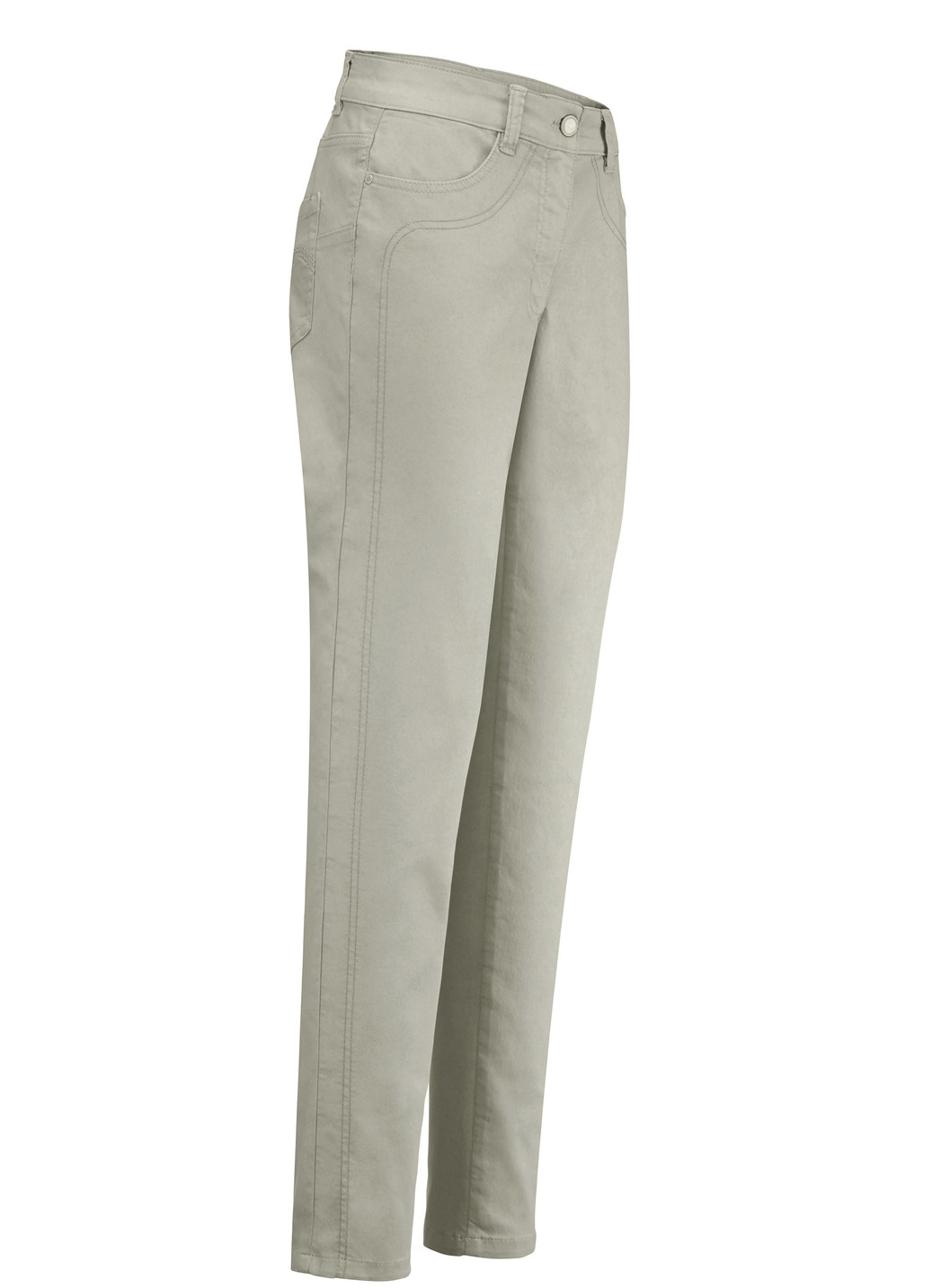 Power-Stretch-Jeans, Khaki, Größe 40 von BADER