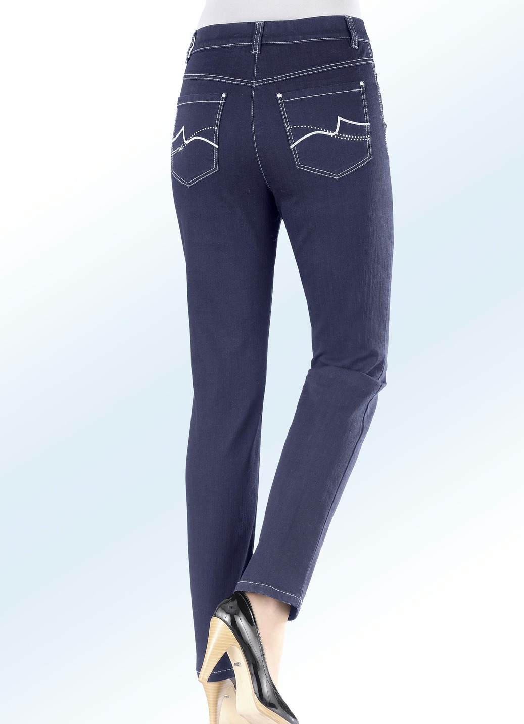 Power-Stretch-Jeans, Dunkelblau, Größe 17 von BADER