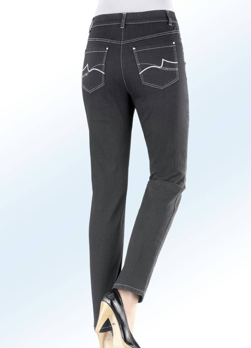 Power-Stretch-Jeans, Grafit, Größe 48 von BADER