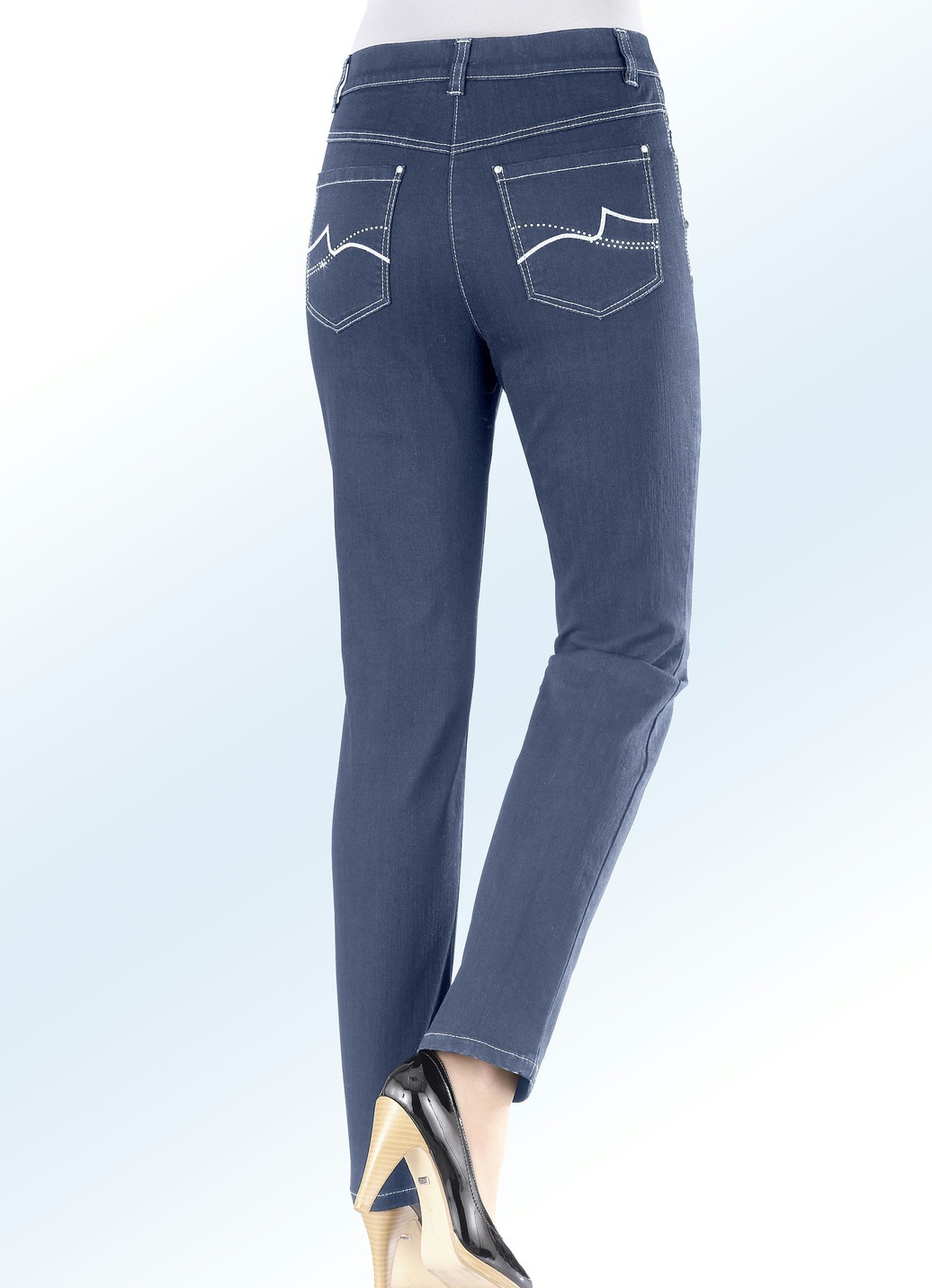 Power-Stretch-Jeans, Jeansblau, Größe 17 von BADER