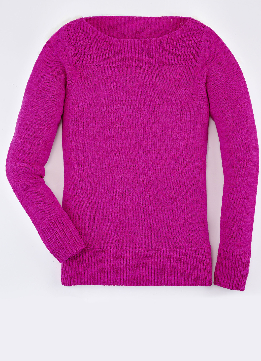 Pullover aus Bändchengarn, Größe M(40/42), Pink von BADER