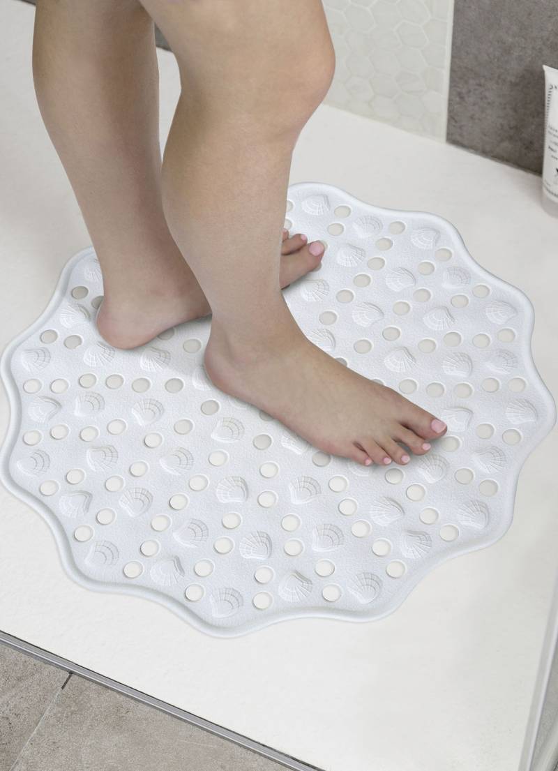 Rutschfeste Duschmatte, Weiss Rutschfeste Duschmatte, Weiss von BADER