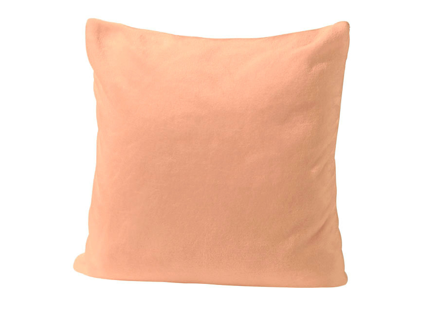Schlafdecke und Kissen in samtiger Qualität, Größe 905 (2 Kissenbezüge, 40x 40 cm), Apricot von BADER