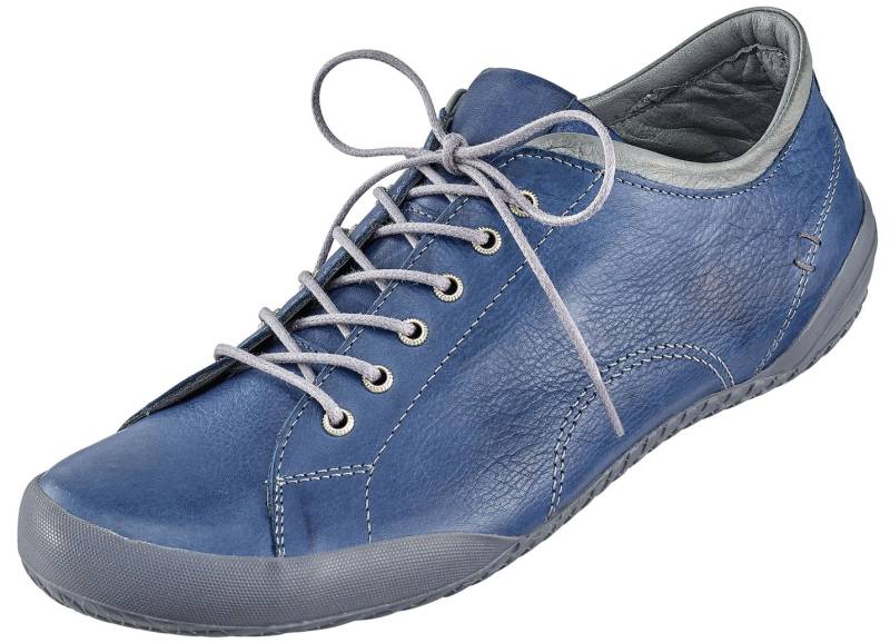 Andrea Conti, klassische Damen-Schnürschuhe, mit herausnehmbarem Lederfußbett, Jeansblau, Größe 36 von Andrea Conti