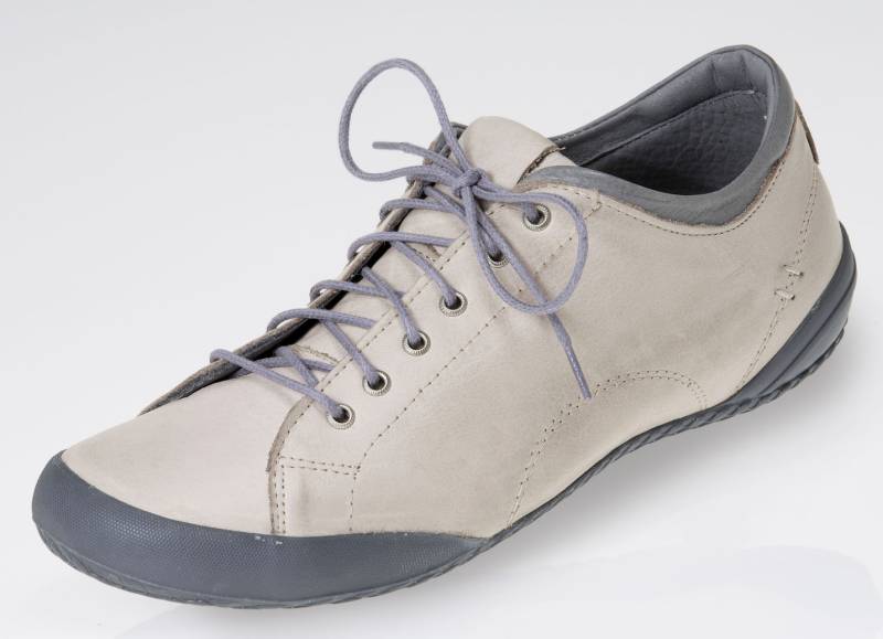 Andrea Conti, klassische Damen-Schnürschuhe, mit herausnehmbarem Lederfußbett, Kiesel, Größe 42 von Andrea Conti