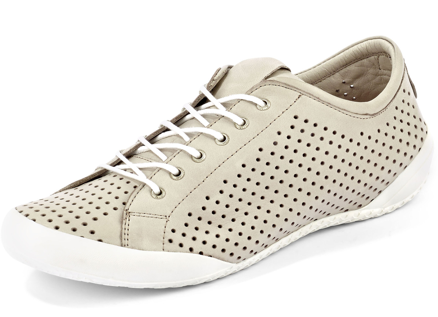 Andrea Conti Schnürschuh aus gelochtem Rind-Nappaleder, Kiesel, Größe 39 Andrea Conti Schnürschuh aus gelochtem Rind-Nappaleder, Kiesel, Größe 39 von Andrea Conti