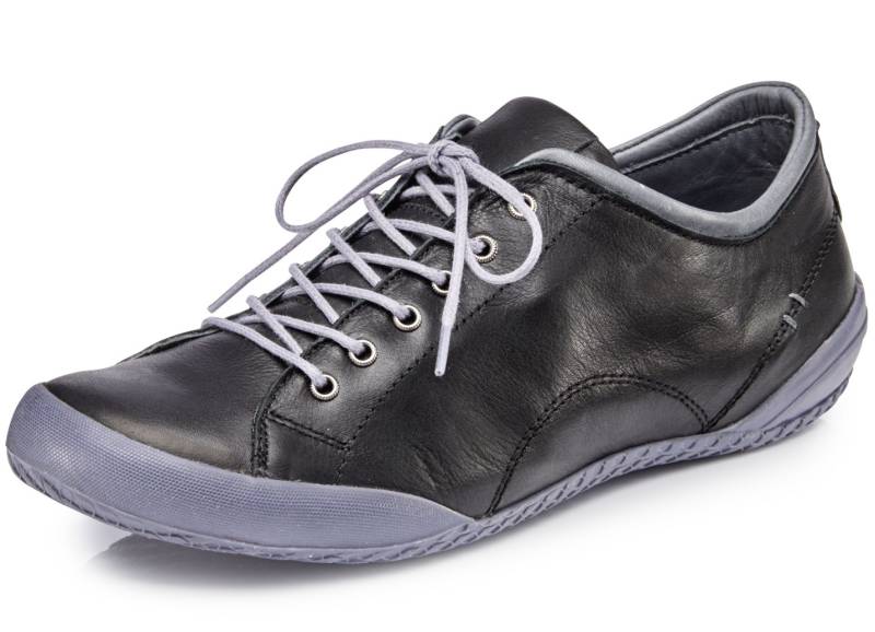 Andrea Conti, klassische Damen-Schnürschuhe, mit herausnehmbarem Lederfußbett, Schwarz, Größe 41 von Andrea Conti