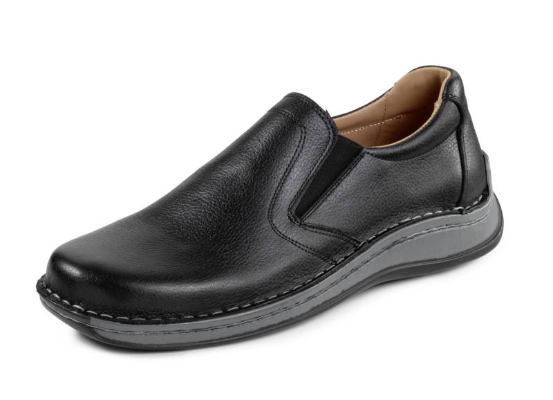 GINO GALANTE, klassische Herren-Slipper, mit herausnehmbarem Fußbett, Schwarz, Größe 45 von GINO GALANTE