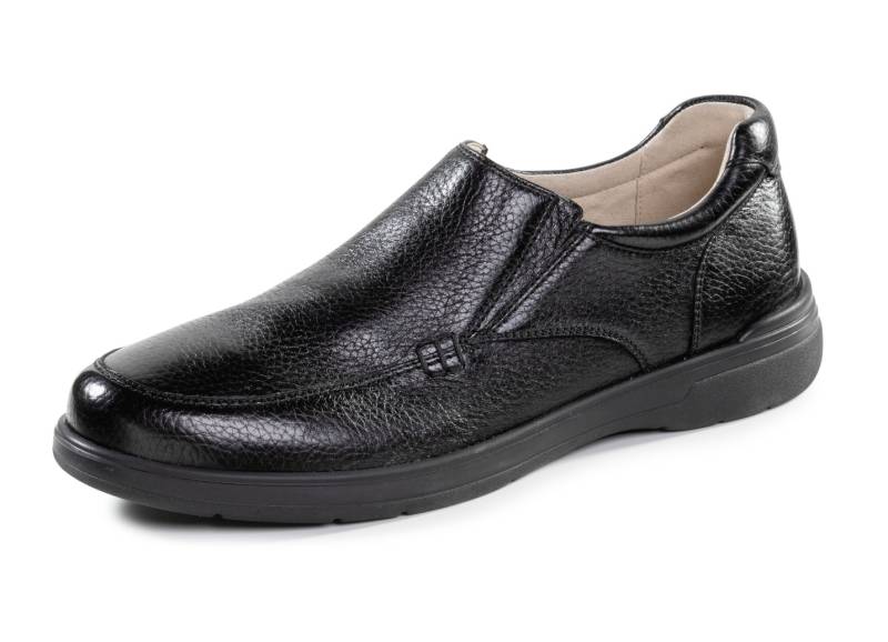 GINO GALANTE, klassische Herren-Slipper, aus Hirschleder, Schwarz, Größe 42 von GINO GALANTE
