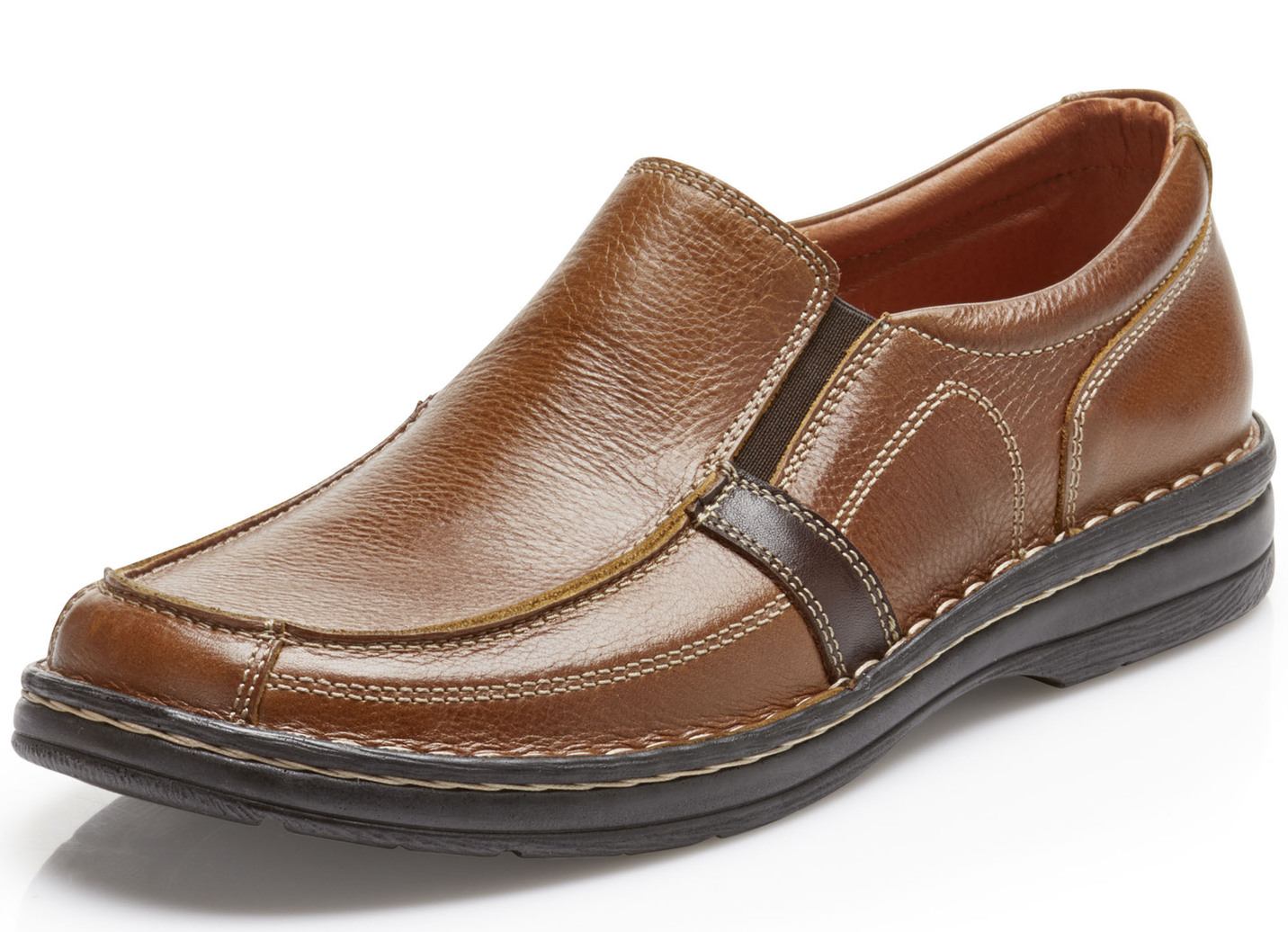 GINO GALANTE, klassische Herren-Slipper, mit herausnehmbarem Fußbett, Cognac, Größe 40 von GINO GALANTE