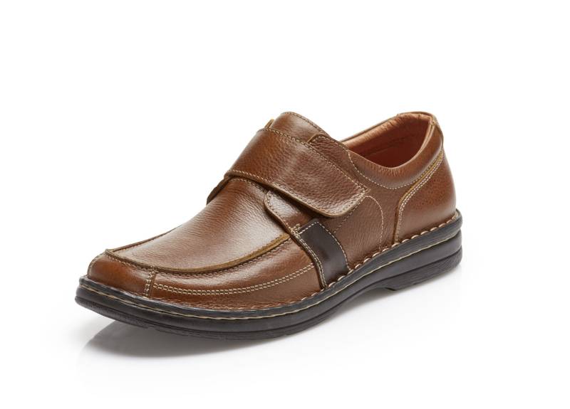 GINO GALANTE, klassische Herren-Slipper, mit herausnehmbarem Fußbett, Cognac, Größe 47 von GINO GALANTE