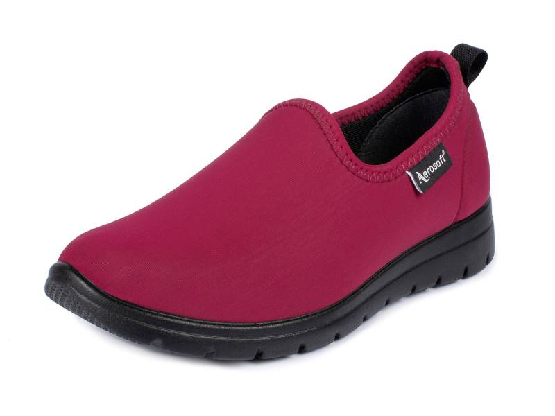 Slipper mit elastischem Einschlupf, Rot, Größe 42 von BADER