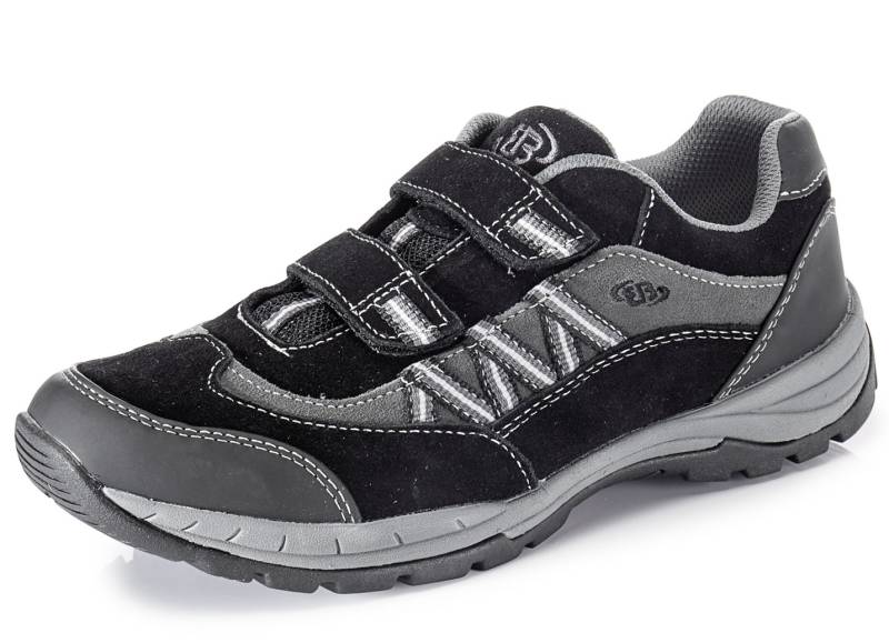 Sportliche Herren-Slipper, mit herausnehmbarem Fußbett, Schwarz-Grau, Größe 41 von BADER
