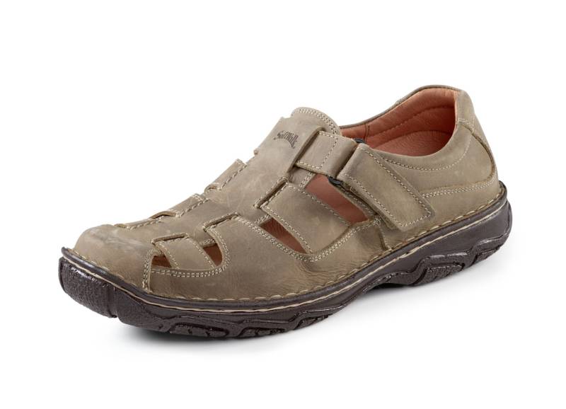 Slipper mit luftigen Durchbrüchen, Camel, Größe 40 von BADER