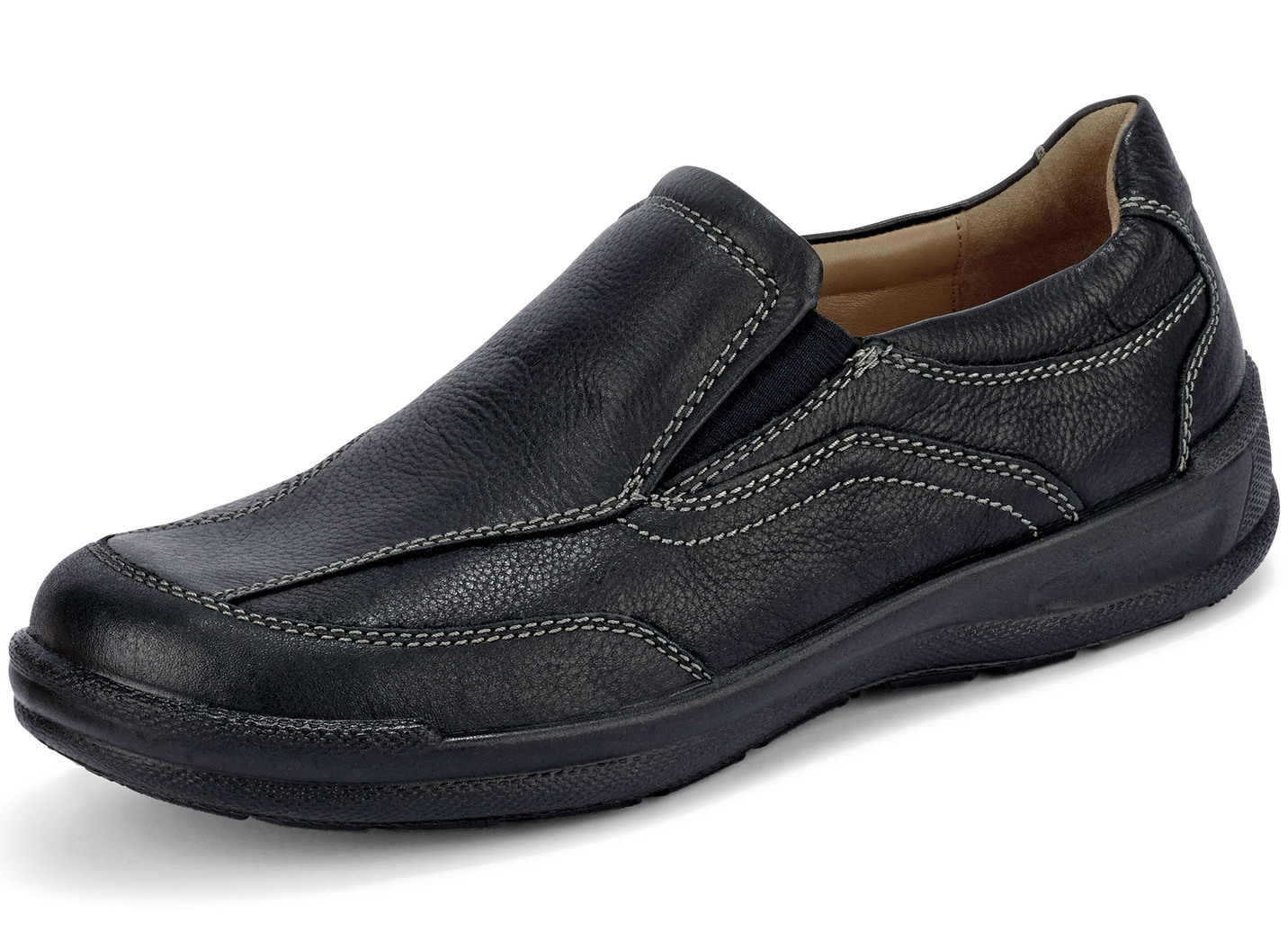 GINO GALANTE Slipper mit praktischem Wechselfußbett, Schwarz, Größe 40 von GINO GALANTE