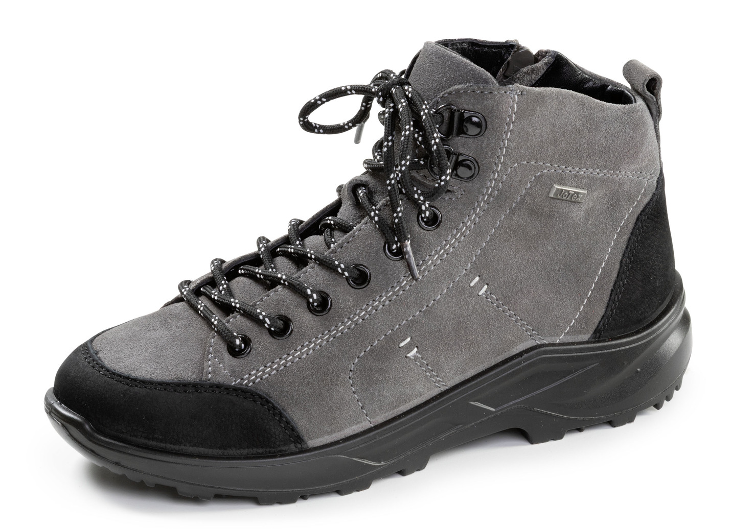 Sportliche Damen-Boots, Weite K, mit herausnehmbarem Fußbett, Anthrazit, Größe 36 von BADER