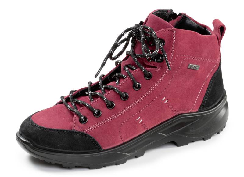 Sportliche Damen-Boots, Weite K, mit herausnehmbarem Fußbett, Rot, Größe 39 von BADER