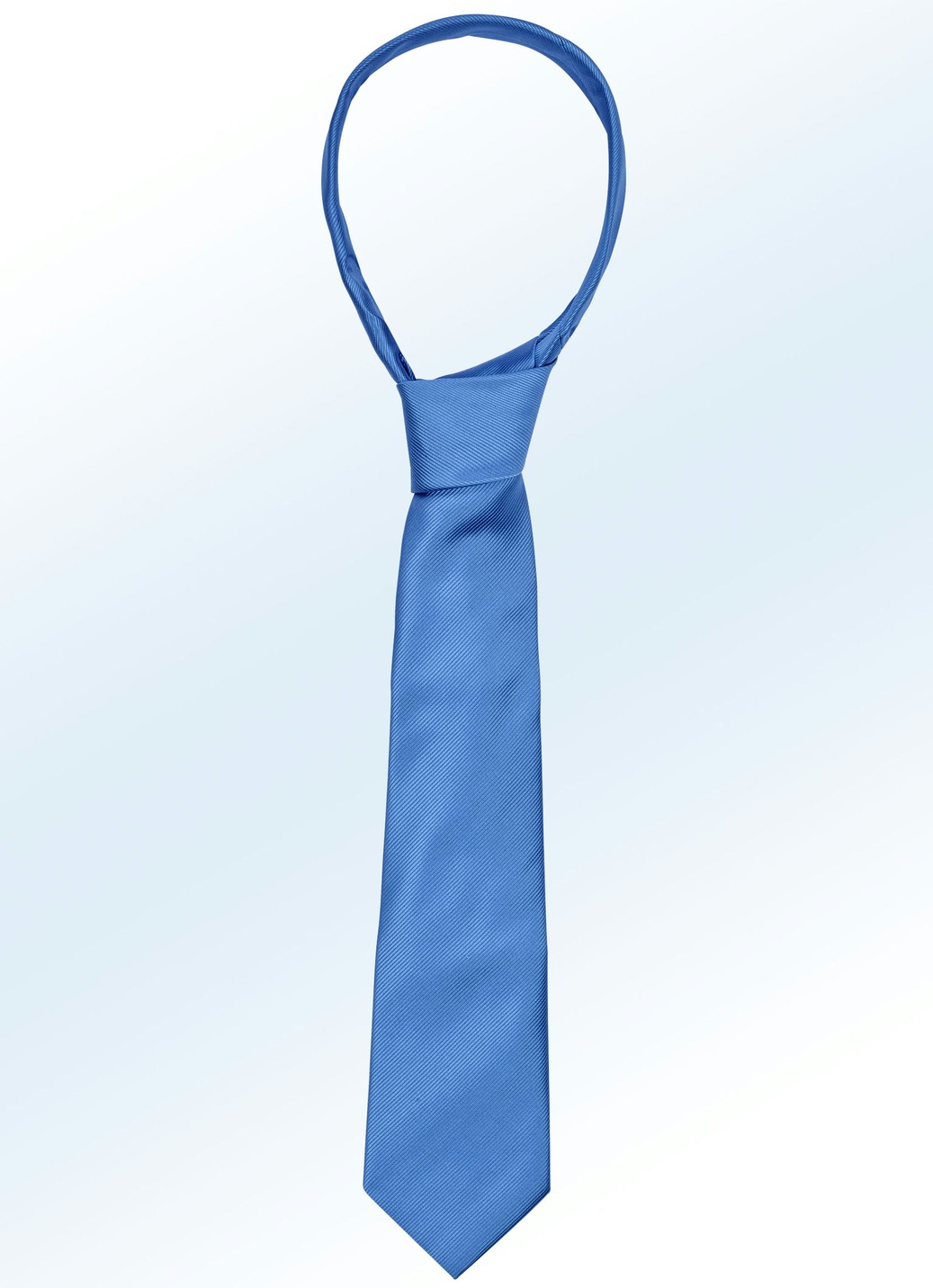 Stilvolle Krawatte, Mittelblau von BADER