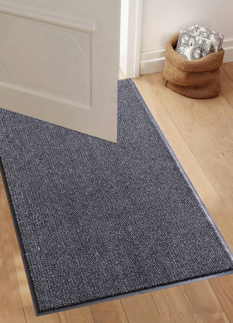 Strapazierfähige Schmutzfangmatte, Größe 117 (90x150 cm), Grau von BADER