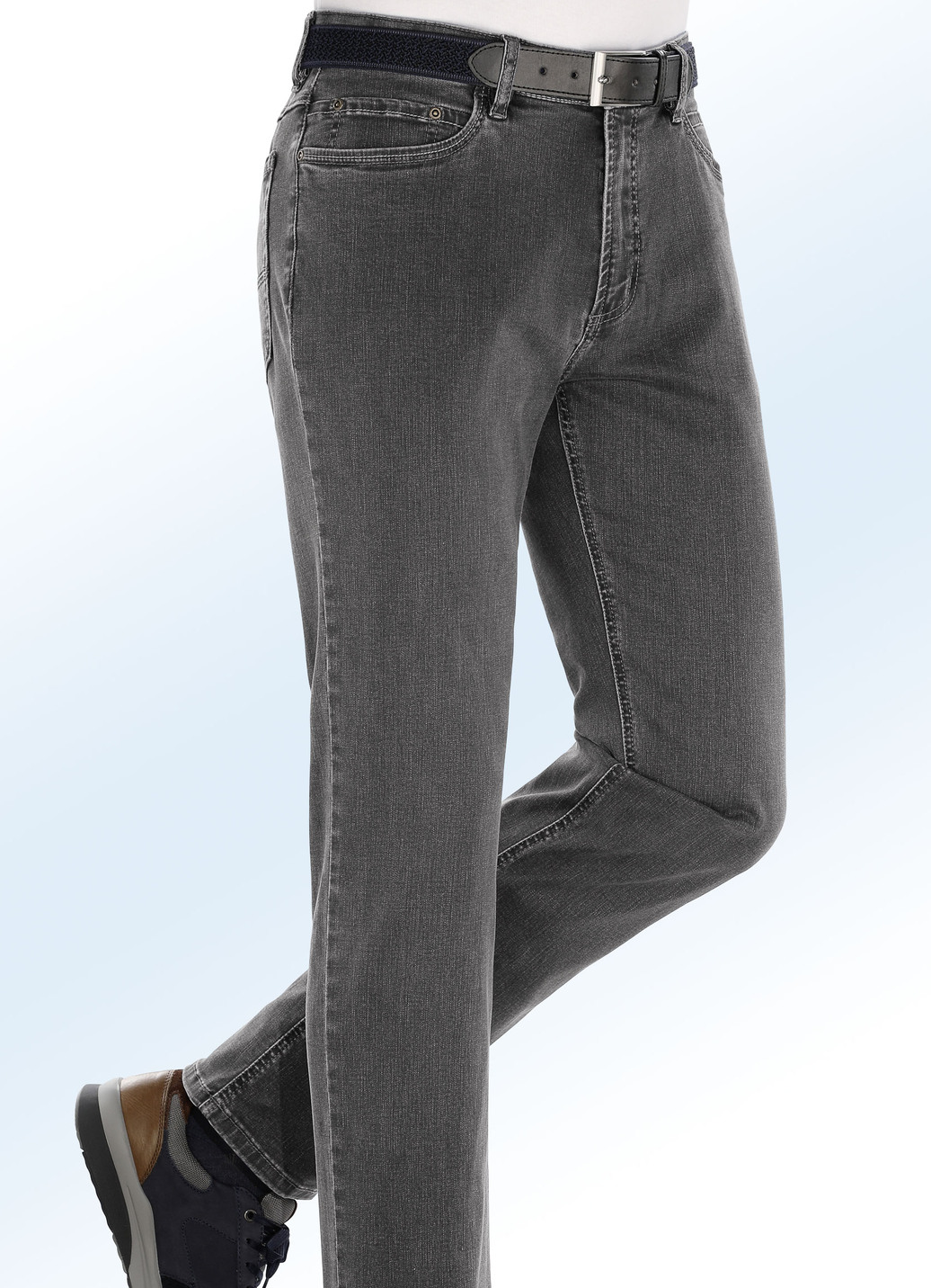 Superstretch-Jeans von „Suprax“ in 4 Farben, Anthrazit, Größe 25 von Suprax