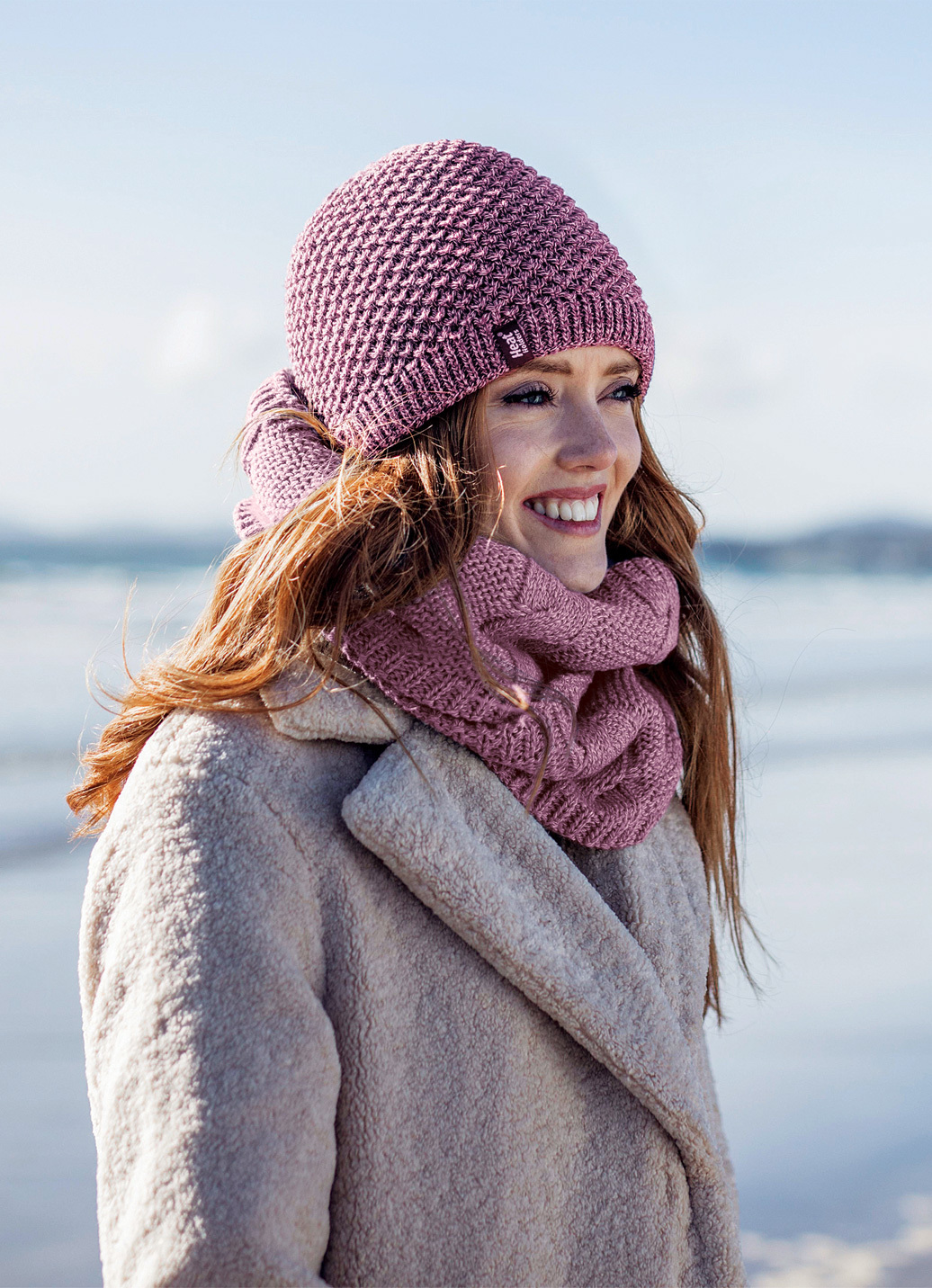 Thermo-Artikel Heat Holders® für mehr Komfort im Winter, Mütze, Rosé von BADER