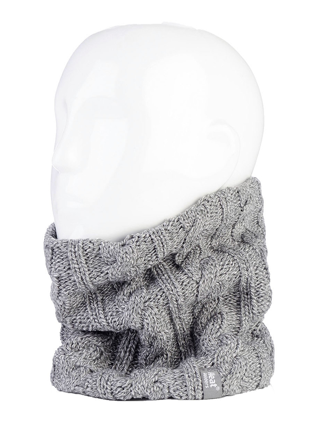 Thermo-Artikel mit anhaltend wärmender Funktion, Schlauchschal, Hellgrau von BADER