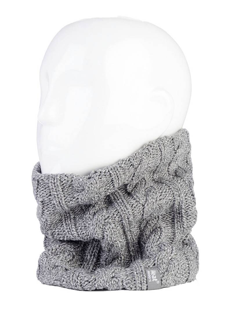 Thermo-Artikel mit anhaltend wärmender Funktion, Schlauchschal, Hellgrau Thermo-Artikel mit anhaltend wärmender Funktion, Schlauchschal, Hellgrau von BADER