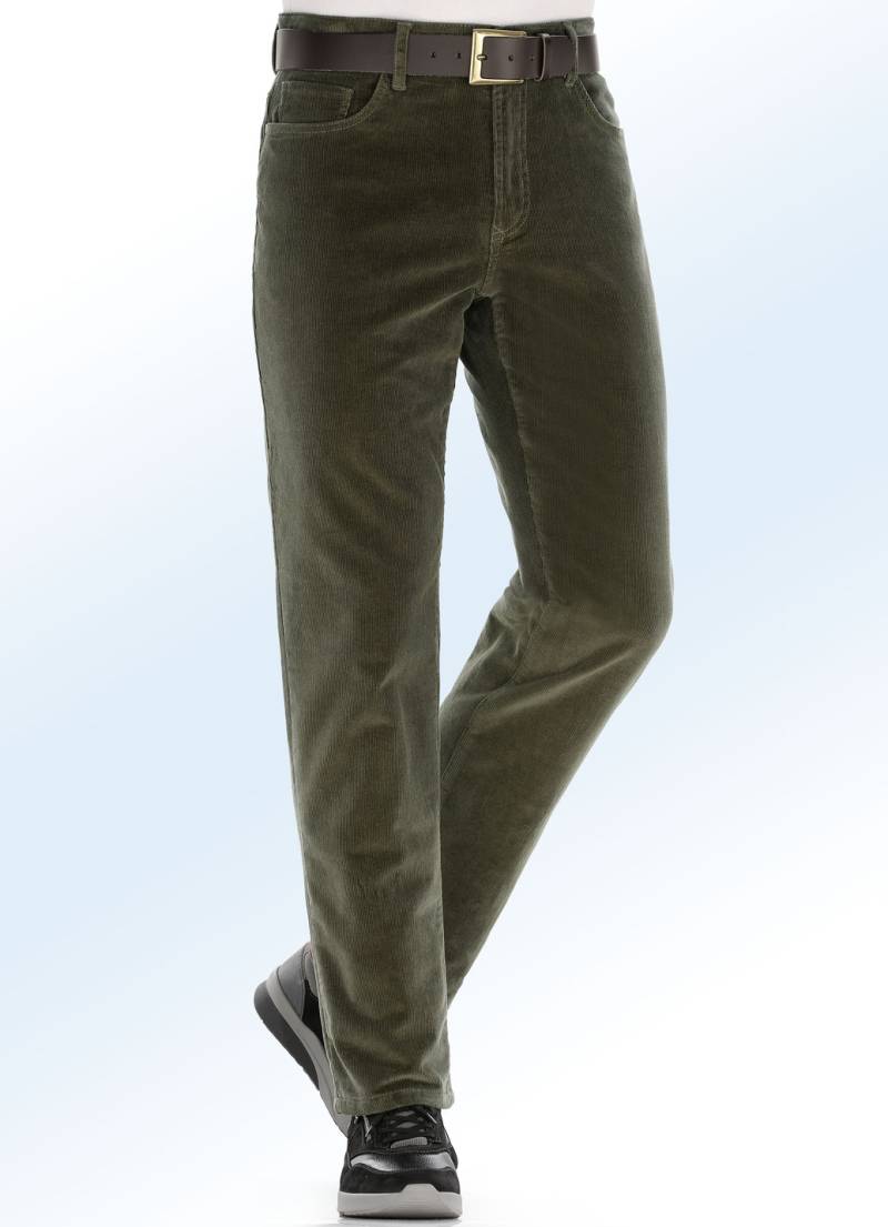 Thermo-Cordhose in 3 Farben, Oliv, Größe 48 von BADER