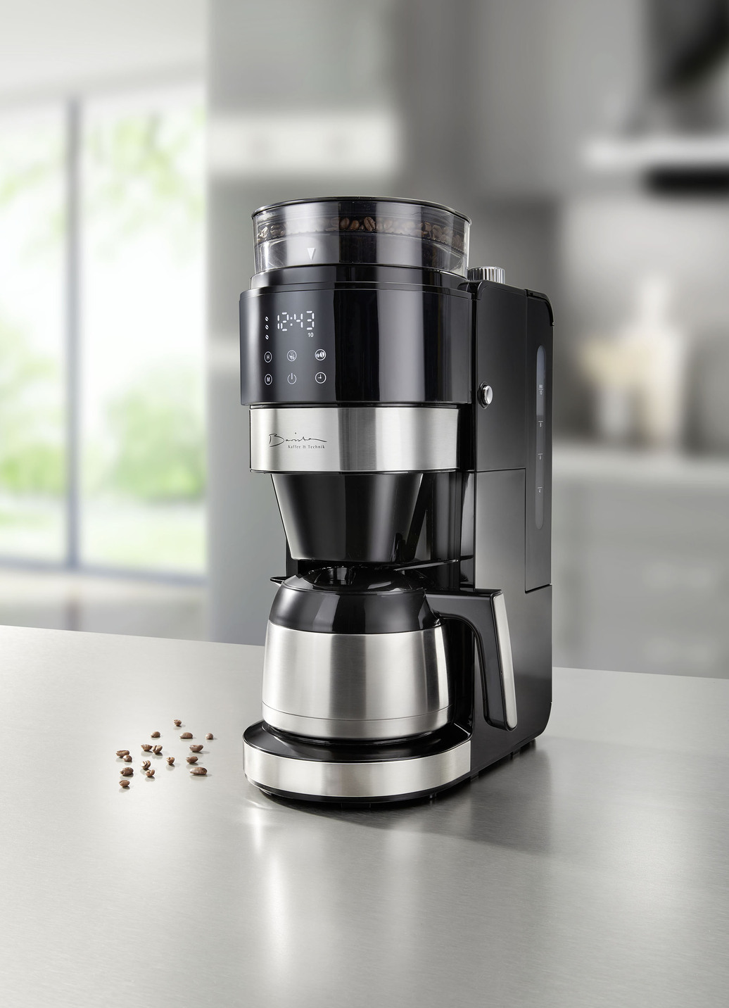 Thermo-Kaffeemaschine, Schwarz von BADER