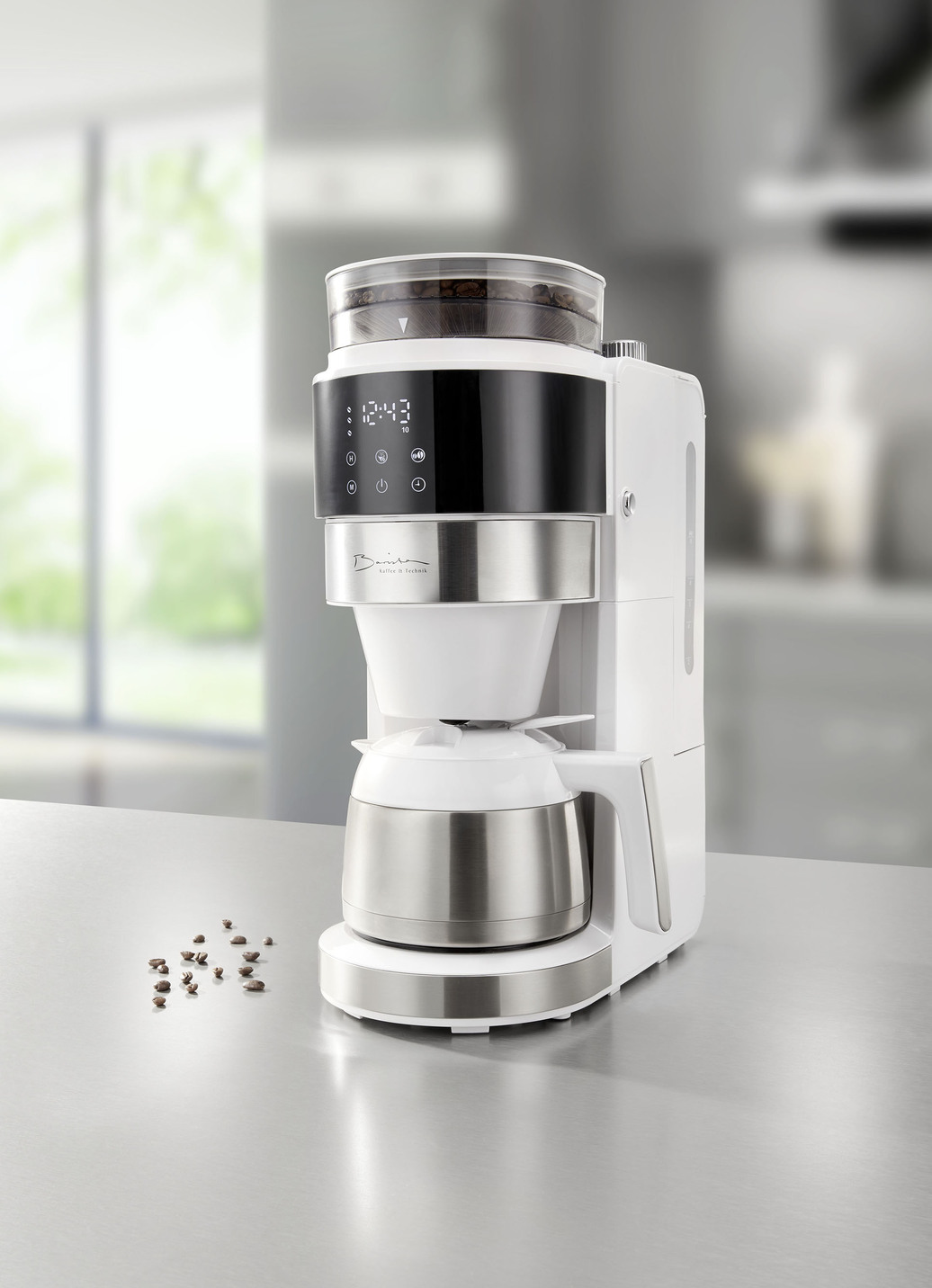 Thermo-Kaffeemaschine, Weiss von BADER