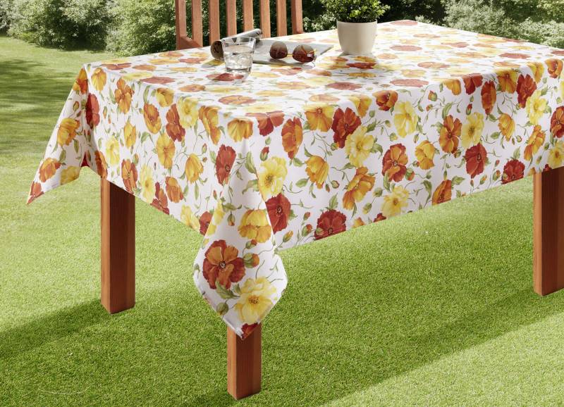 Tischdecke mit Fleckschutz-Ausrüstung, Größe 140 (Tischdecke, 130x220 cm), Multicolor von BADER