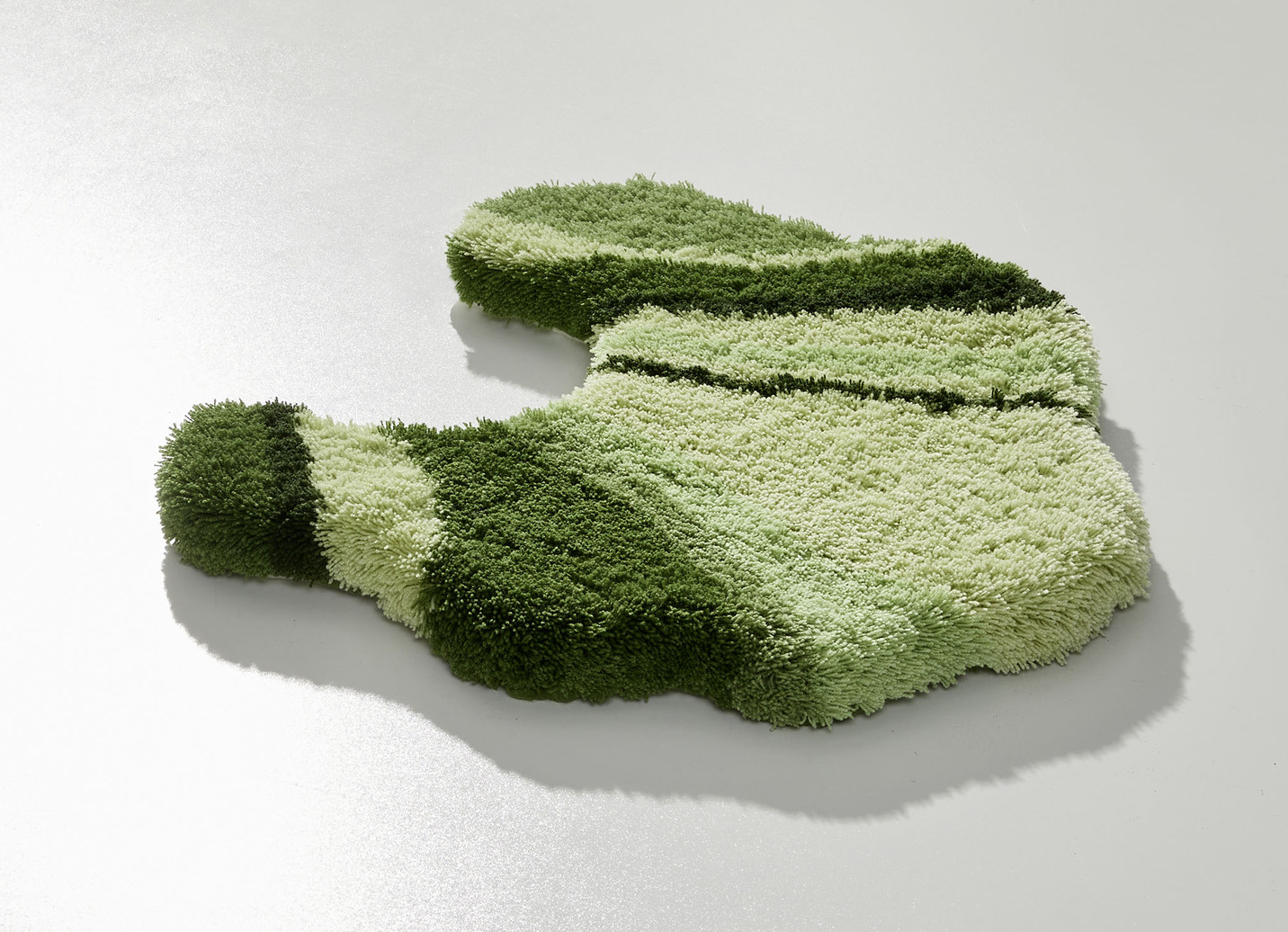 Tolle Badgarnitur in barfußweicher Qualität, Größe 108 (Stand-WC-Vorleger, 50/ 50 cm), Grün von BADER