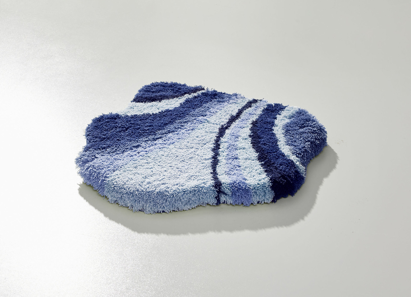 Tolle Badgarnitur in barfußweicher Qualität, Größe 109 (Hänge-WC-Vorleger, 50/ 50 cm), Blau von BADER