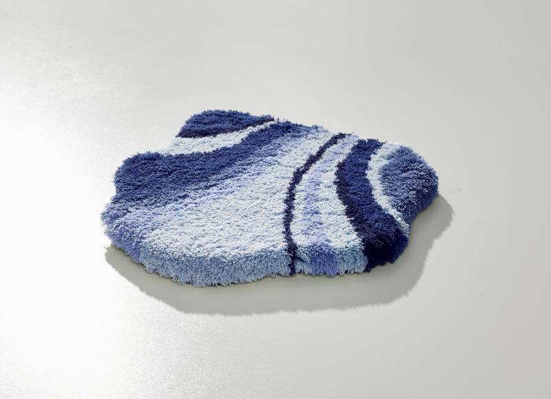 Tolle Badgarnitur in barfußweicher Qualität, Größe 109 (Hänge-WC-Vorleger, 50/ 50 cm), Blau von BADER