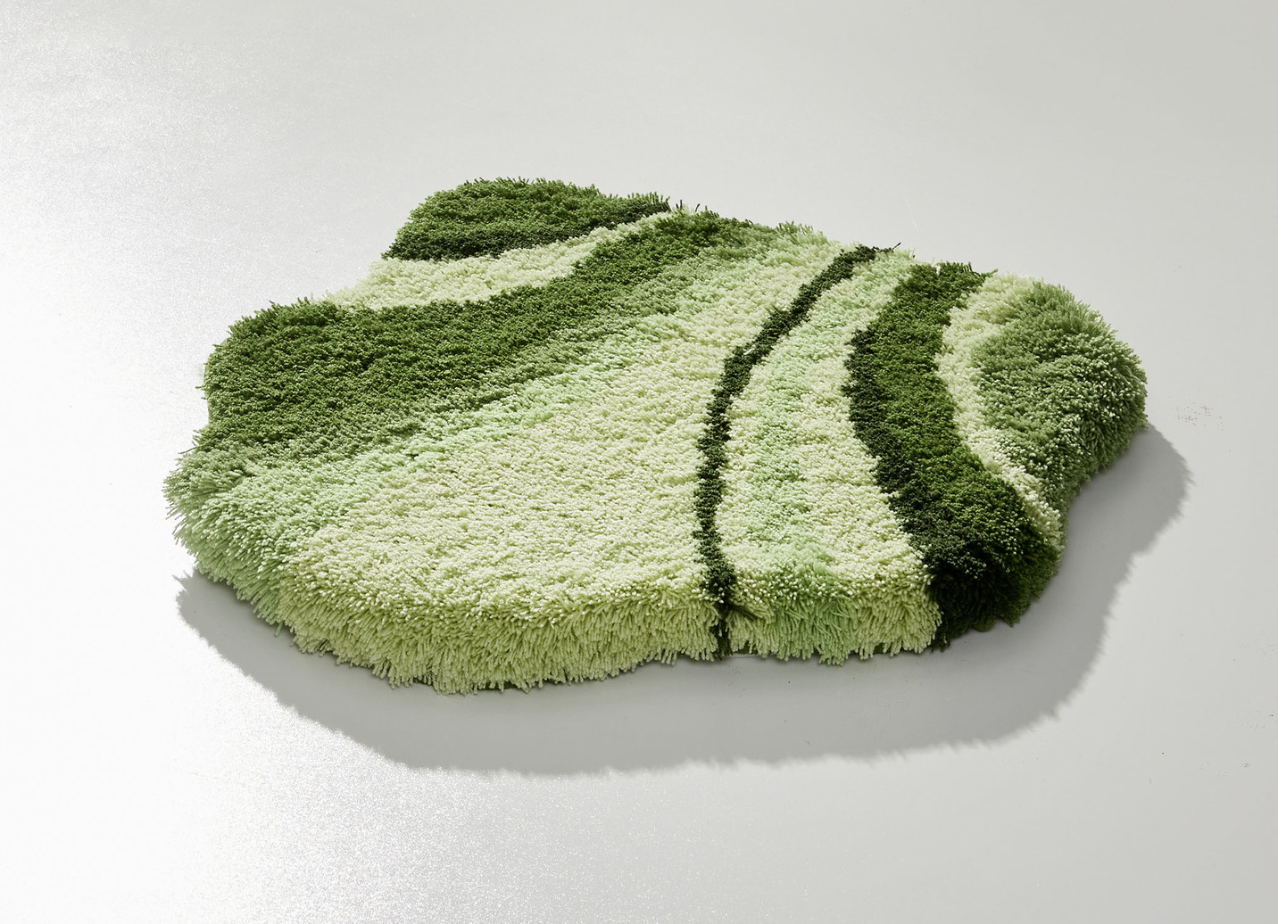 Tolle Badgarnitur in barfußweicher Qualität, Größe 109 (Hänge-WC-Vorleger, 50/ 50 cm), Grün von BADER