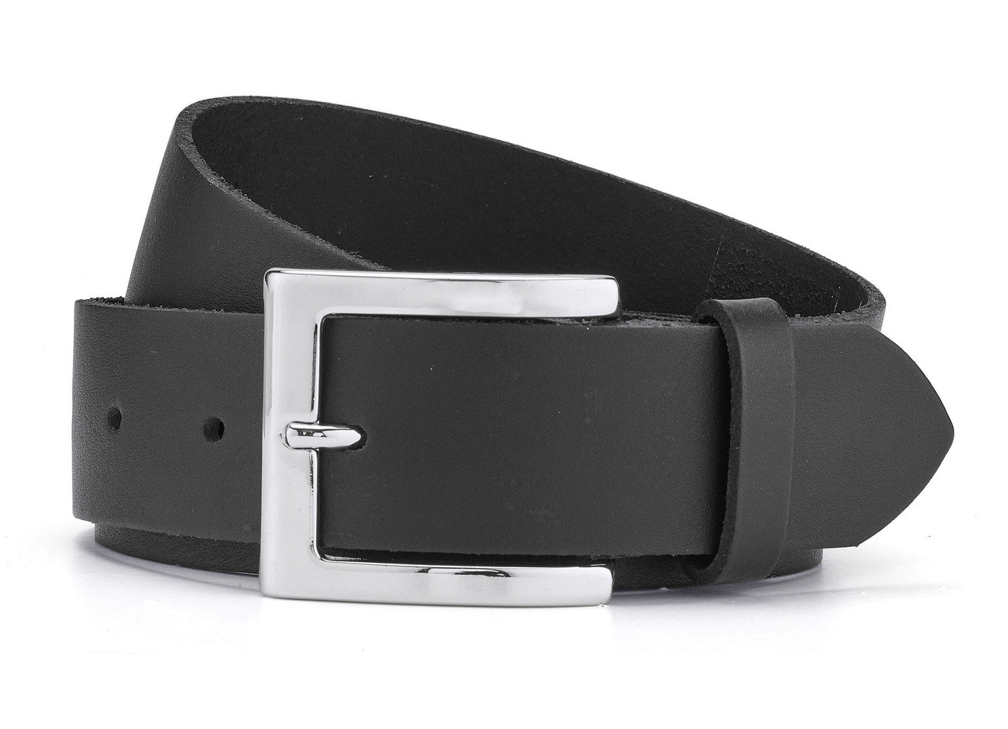 Trendiger Damen-Gürtel aus Leder, 3,5 cm breit, Schwarz, Größe 110 Trendiger Damen-Gürtel aus Leder, 3,5 cm breit, Schwarz, Größe 110 von BADER