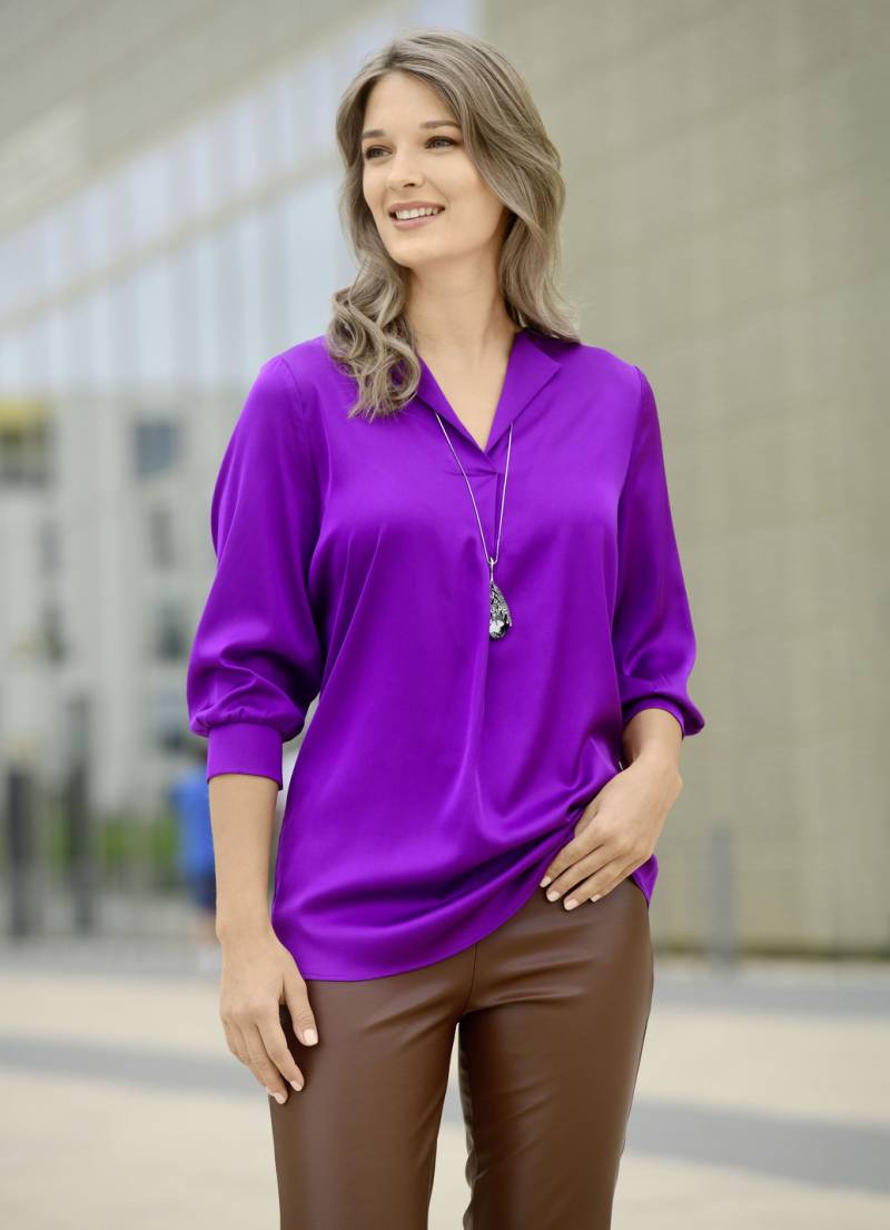 Tunika mit aparter Ausschnittlösung, Lila, Größe 36 von BADER