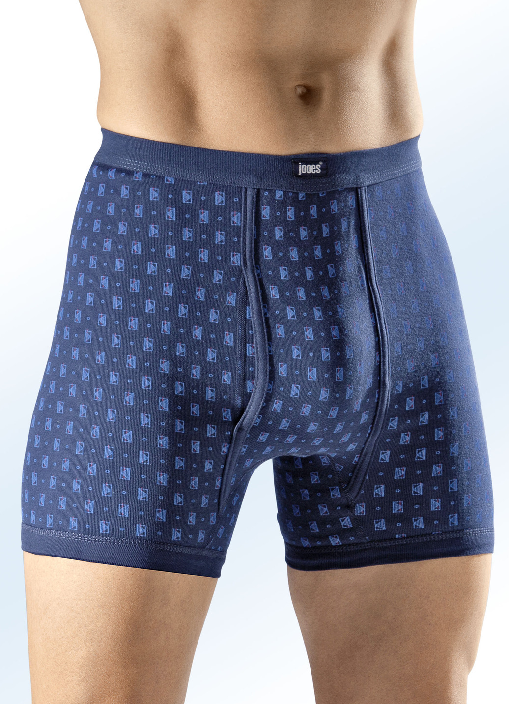 Viererpack Unterhosen, allover dessiniert, 2X Marine-Bunt, 2X Jeansblau Meliert-Bunt, Größe 8 Viererpack Unterhosen, allover dessiniert, 2X Marine-Bunt, 2X Jeansblau Meliert-Bunt, Größe 8 von BADER