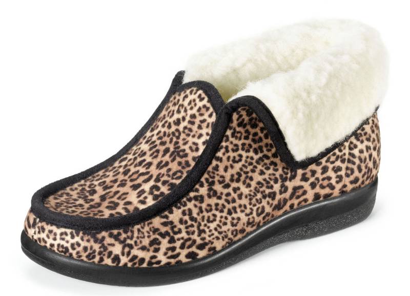 Warme Damen-Hausschuhe, Weite H, mit Wolle, Braun, Größe 38 Warme Damen-Hausschuhe, Weite H, mit Wolle, Braun, Größe 38 von BADER