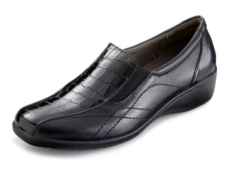 ELENA EDEN, komfortable Damen-Slipper, mit herausnehmbarem Fußbett, Schwarz, Größe 39 von ELENA EDEN