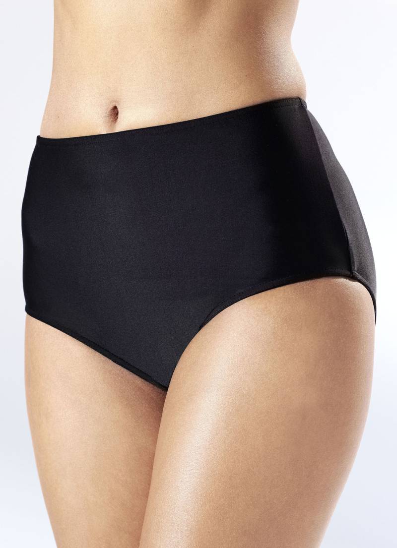 Zweierpack Bikinihosen, in höher geschnittener Form, mit formendem Vorderfutter, 1X Schwarz, 1X Marine, Größe 50 von BADER