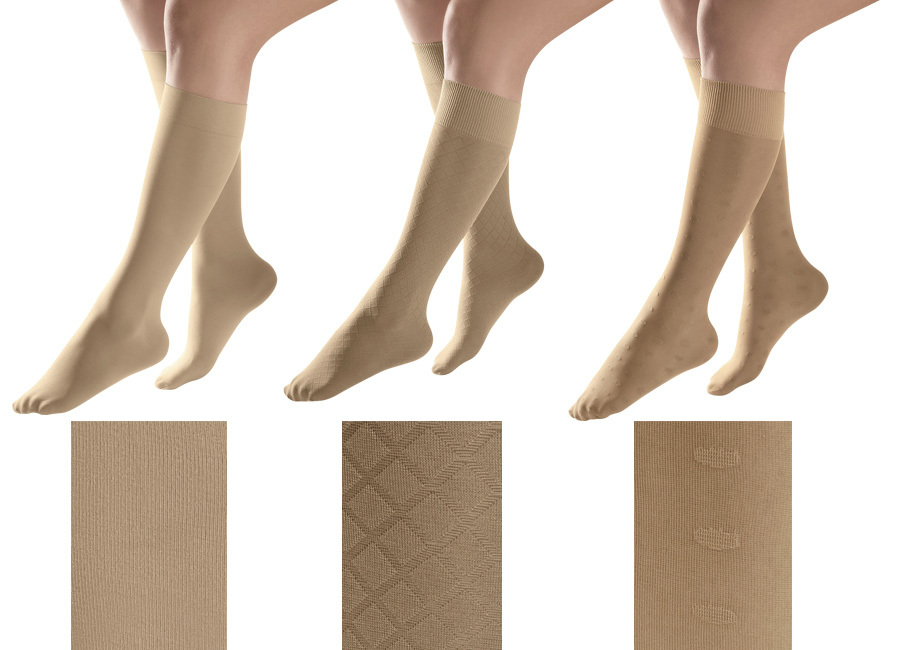 medosan Kompressions-Kniestrümpfe, Beige von BADER