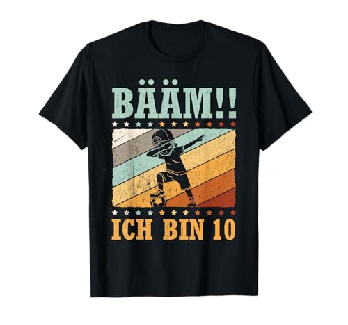 BÄÄM Ich bin 10 Dabbing Geburtstagsshirt 10 Jahre Jungs T-Shirt von BÄÄM 10.Kindergeburtstag Geschenk Ich bin 10 Jahre
