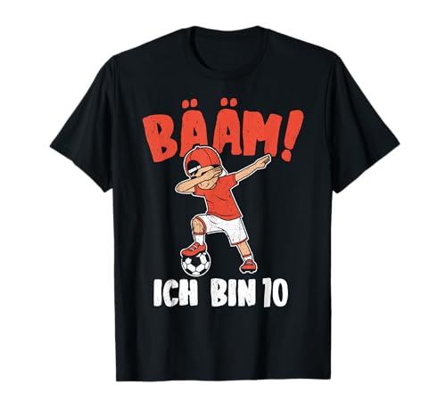 BÄÄM Ich bin 10 Dabbing Geburtstagsshirt 10 Jahre Jungs T-Shirt von BÄÄM 10.Kindergeburtstag Geschenk Ich bin 10 Jahre